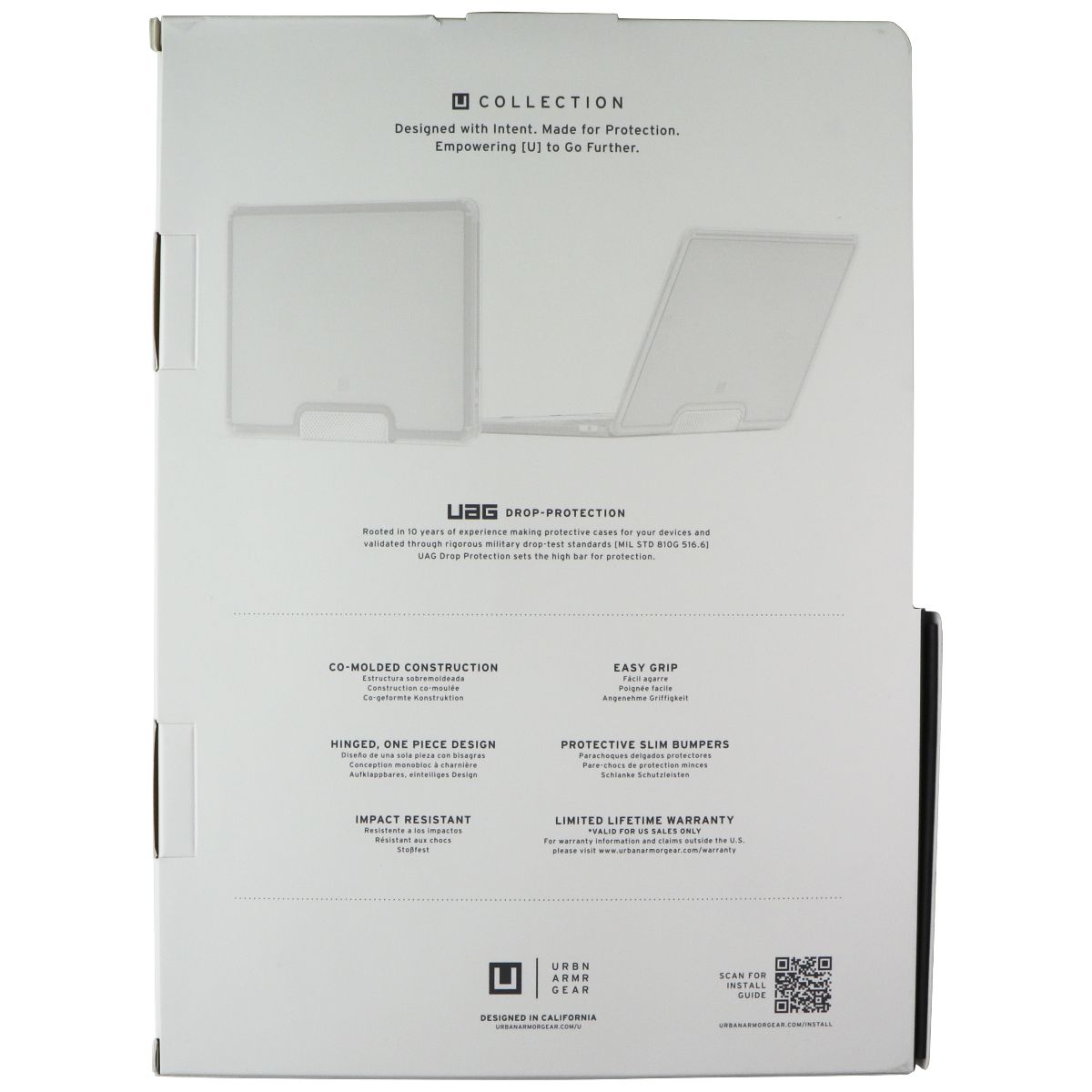 UAG Lucent Series Hard Case for MacBook Air (M2,2022) - Black Computer Accessories - Laptop Cases & Bags UAG - Simple Cell Bulk Wholesale Pricing - USA Seller