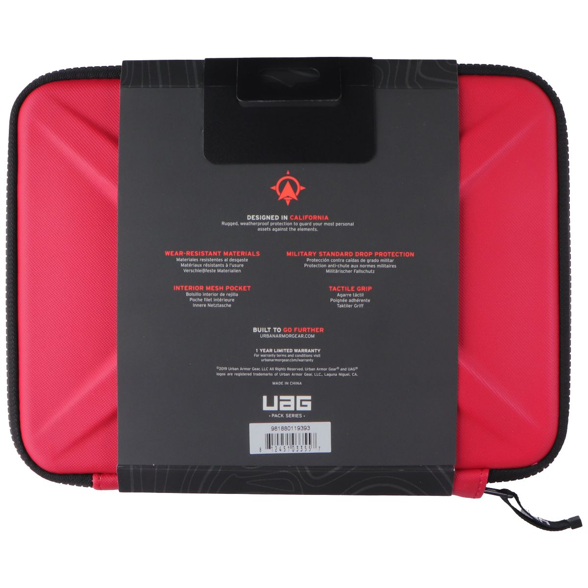 UAG Protective Slim Secure Laptop/Tablet Sleeve for 11-in Devices - Magma (Red) Computer Accessories - Laptop Cases & Bags UAG - Simple Cell Bulk Wholesale Pricing - USA Seller