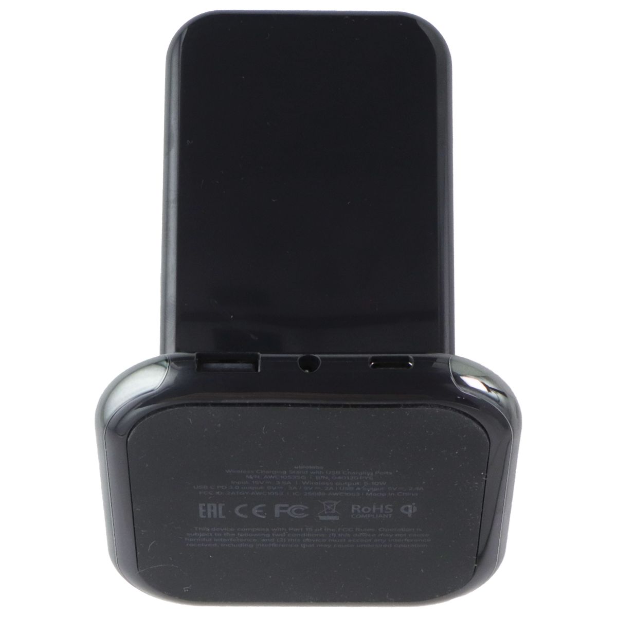 Ubio Labs (10W) Shadow Series Qi Wireless Universal Stand with Adapter - Black Cell Phone - Chargers & Cradles Ubio Labs - Simple Cell Bulk Wholesale Pricing - USA Seller