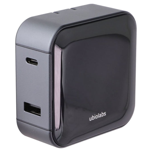 Ubio Labs Dual-Port (USB-A and USB-C) Wall Charger Adapter - Black (CHG1091SG)