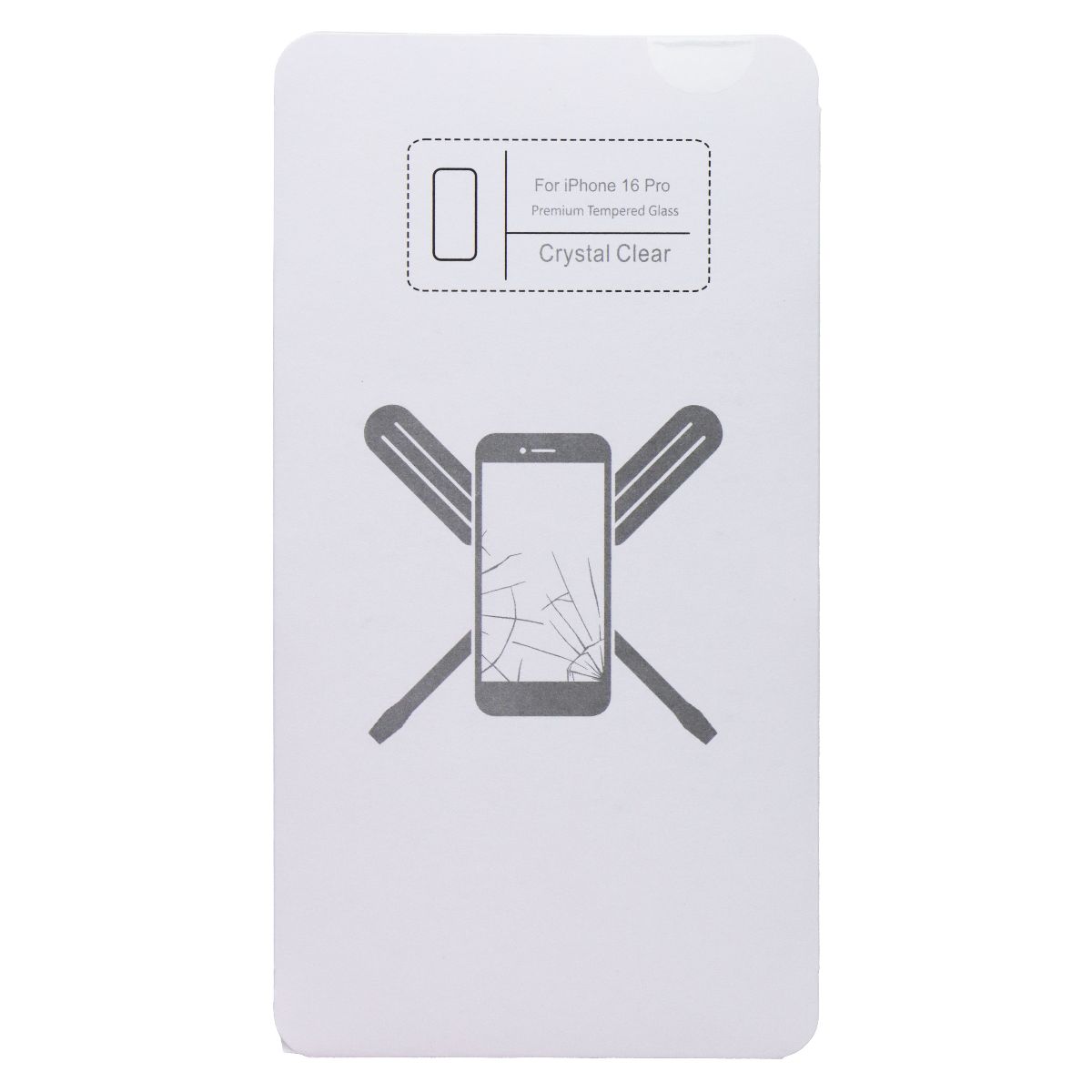 UBREAKIFIX Tempered Glass for Apple iPhone 16 Pro Crystal Clear 5 PK Cell Phone - Screen Protectors UBREAKIFIX - Simple Cell Bulk Wholesale Pricing - USA Seller