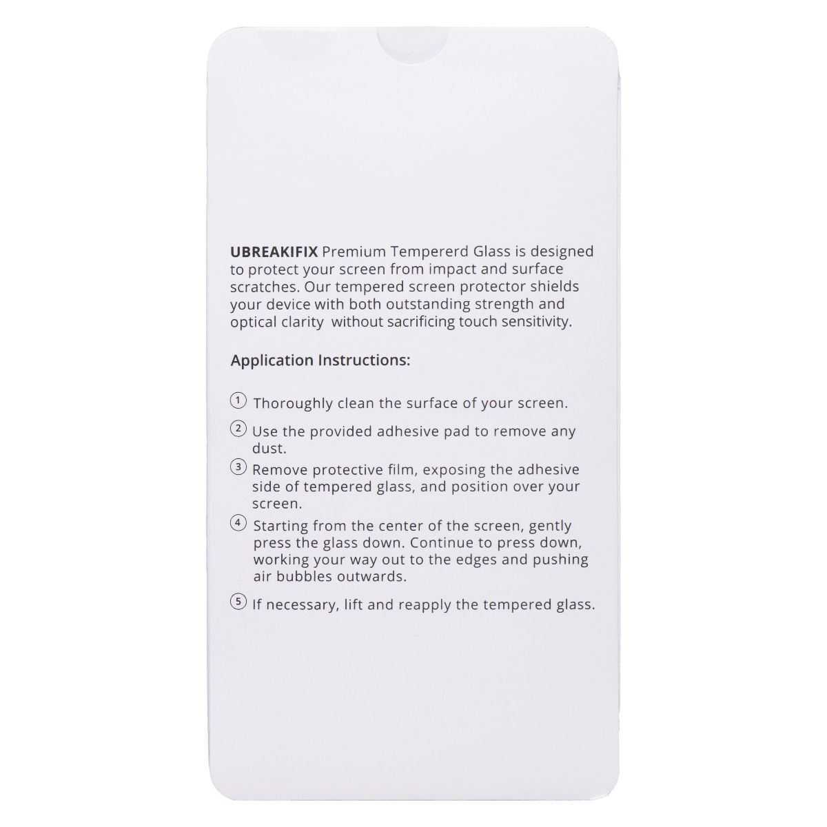 UBREAKIFIX Tempered Glass for Apple iPhone 16 Pro Crystal Clear 5 PK Cell Phone - Screen Protectors UBREAKIFIX - Simple Cell Bulk Wholesale Pricing - USA Seller