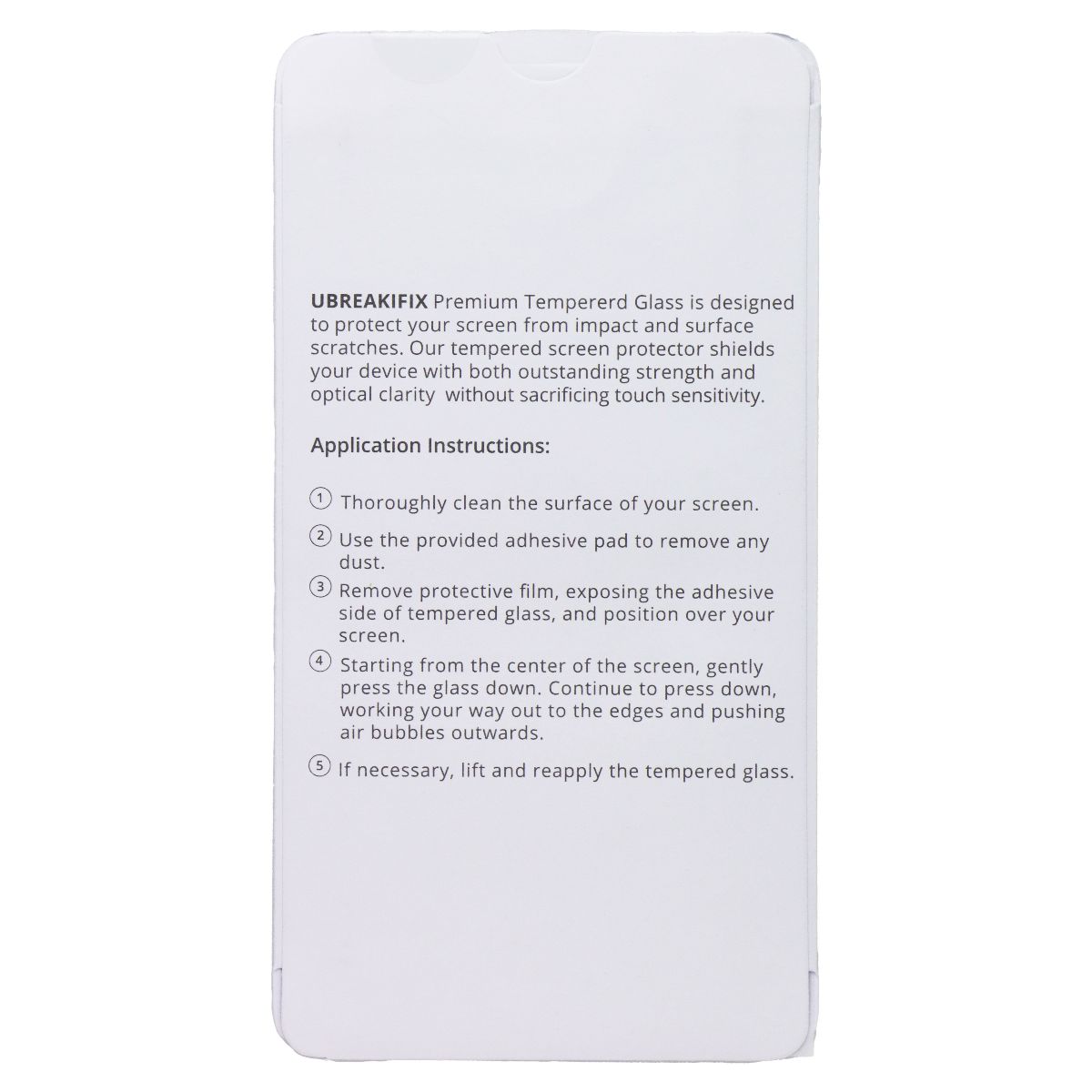 UBREAKIFIX Tempered Glass for Apple iPhone X/XS/11 Pro - Crystal Clear (5 PK) Cell Phone - Screen Protectors UBREAKIFIX - Simple Cell Bulk Wholesale Pricing - USA Seller