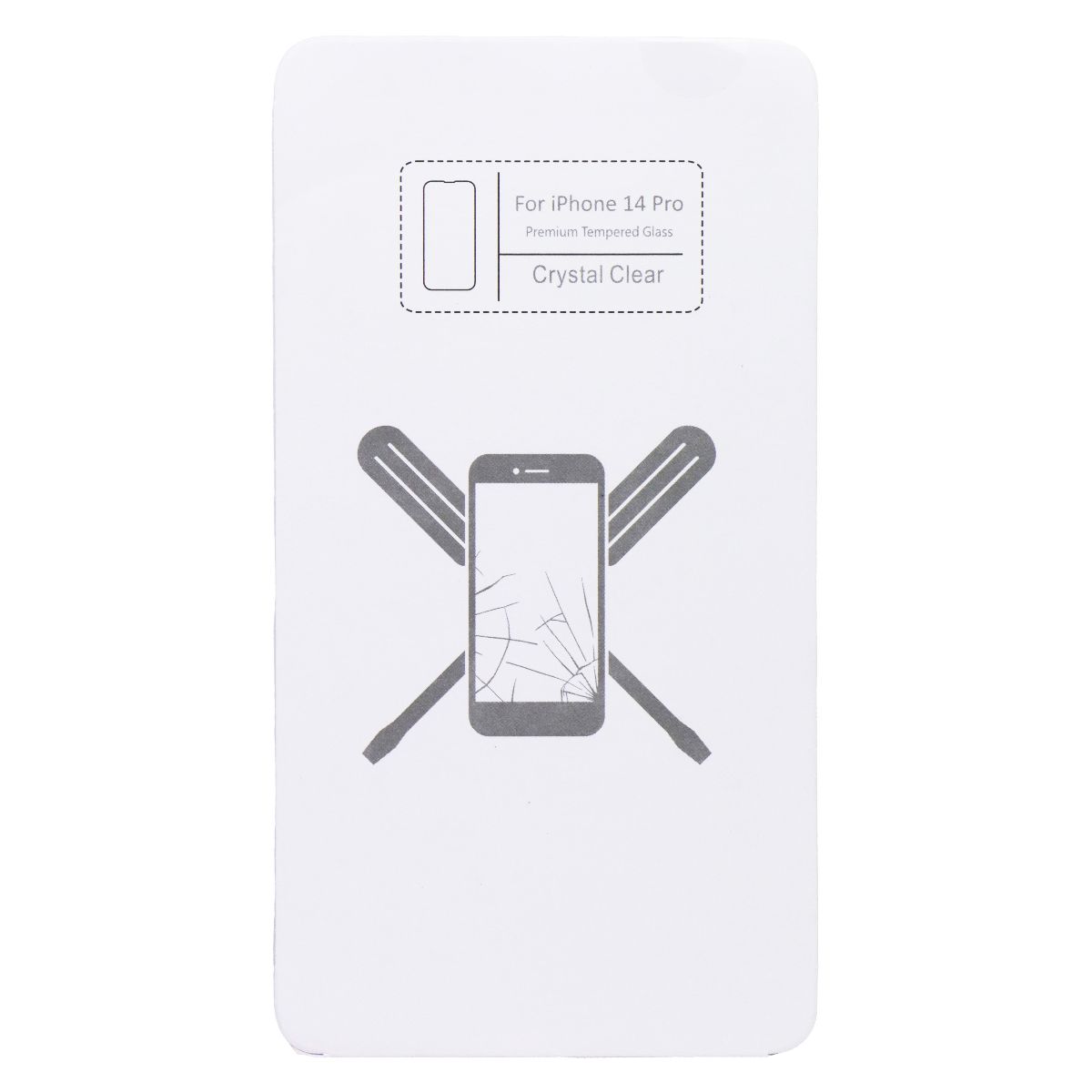 UBREAKIFIX Tempered Glass for Apple iPhone 14 Pro Crystal Clear 5 PK Cell Phone - Screen Protectors UBREAKIFIX - Simple Cell Bulk Wholesale Pricing - USA Seller