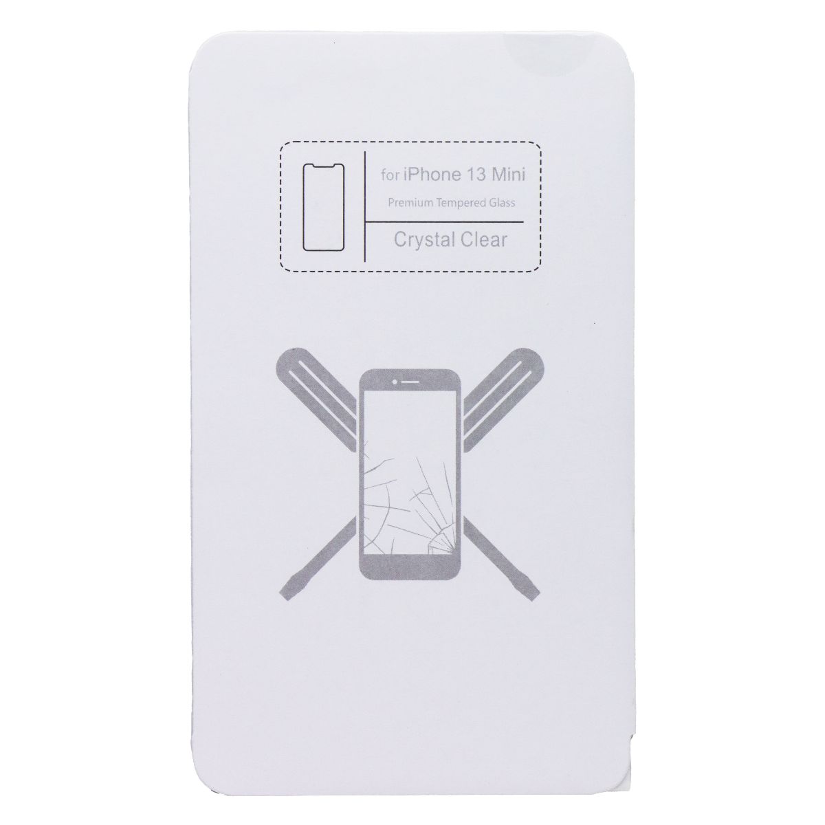 UBREAKIFIX Tempered Glass for Apple iPhone 13 mini Crystal Clear 5 PK Cell Phone - Screen Protectors UBREAKIFIX - Simple Cell Bulk Wholesale Pricing - USA Seller