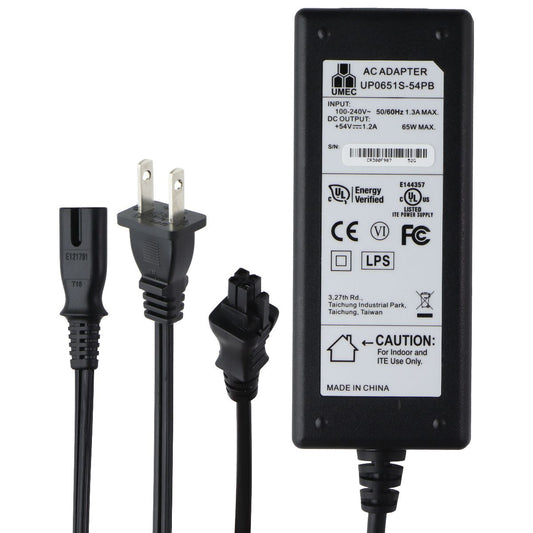 UMEC (65W / 54V / 1.2A) AC/DC Adaptor 4-Pin Power Supply - Black (UP0651S-54PB) Multipurpose Batteries & Power - Multipurpose AC to DC Adapters UMEC - Simple Cell Bulk Wholesale Pricing - USA Seller