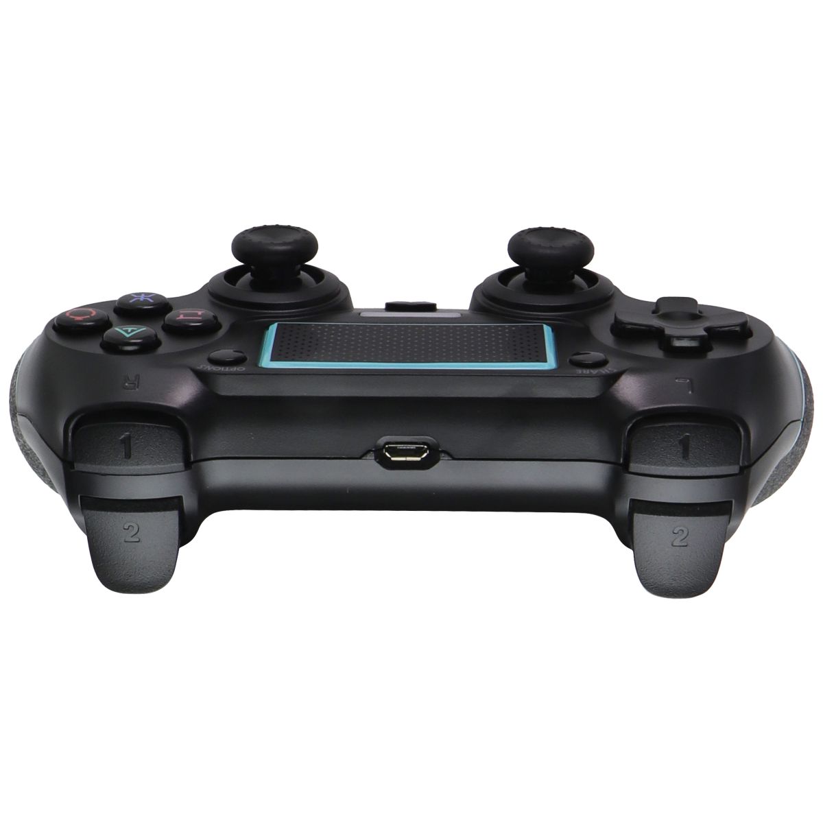 Railay Wireless Rechargeable Gaming Controller for Sony PS4 - Black/Light Blue Gaming/Console - Controllers & Attachments Unbranded - Simple Cell Bulk Wholesale Pricing - USA Seller