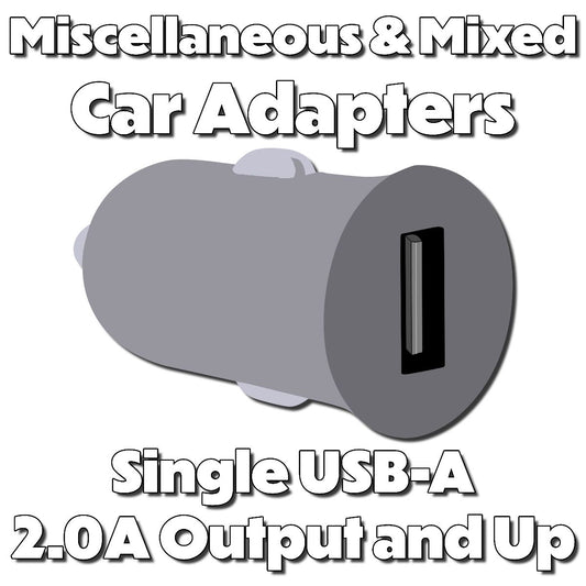 Miscellaneous & Mixed Car Adapters Single USB (2.0A Output and Up) - 1 Adapter Cell Phone - Chargers & Cradles Unbranded    - Simple Cell Bulk Wholesale Pricing - USA Seller