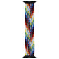 Woven Loop Band for Apple Watch (41/40/38mm) Cases - Black Multi Color (135mm) Smart Watch Accessories - Watch Bands Unbranded - Simple Cell Bulk Wholesale Pricing - USA Seller