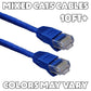 Mixed Ethernet Patch Cables (10-Foot & Longer / CAT5 or Better) Mixed Colors Computer/Network - Ethernet Cables (RJ-45, 8P8C) Unbranded - Simple Cell Bulk Wholesale Pricing - USA Seller