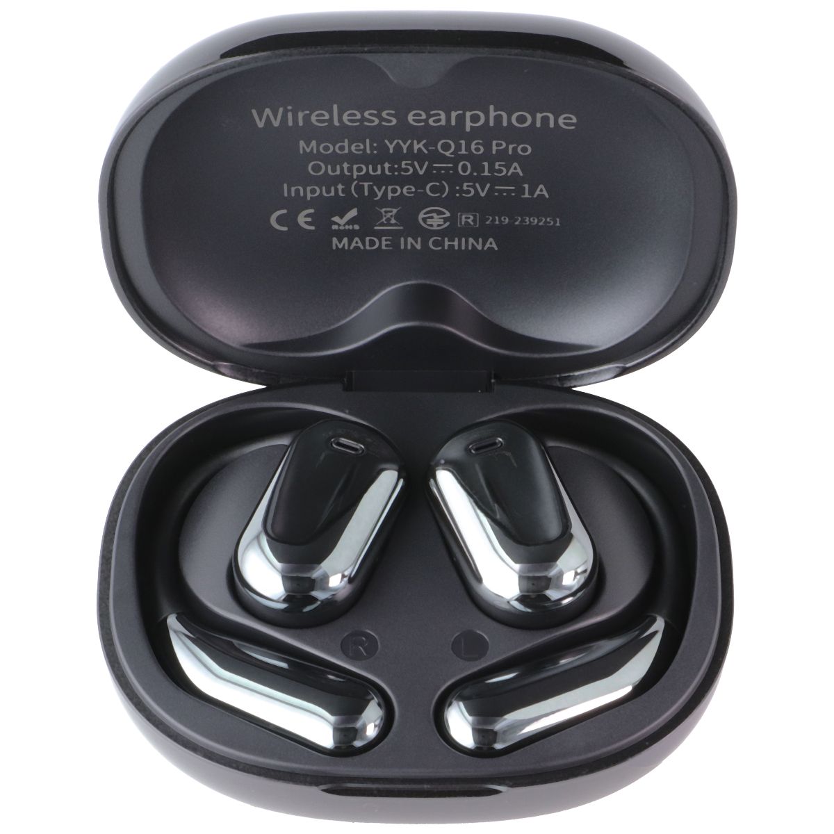 Q16 Pro LCD Open-Ear True-Wireless Headphones - Gray (YYK-Q16 Pro) Cell Phone - Headsets Unbranded - Simple Cell Bulk Wholesale Pricing - USA Seller