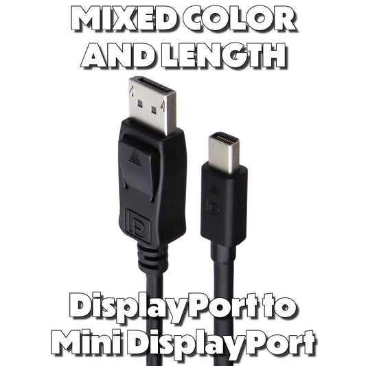 Generic & Mixed DisplayPort to Mini DisplayPort Audio/Video Cables - Mixed Style TV, Video & Audio Accessories - Video Cables & Interconnects Unbranded - Simple Cell Bulk Wholesale Pricing - USA Seller