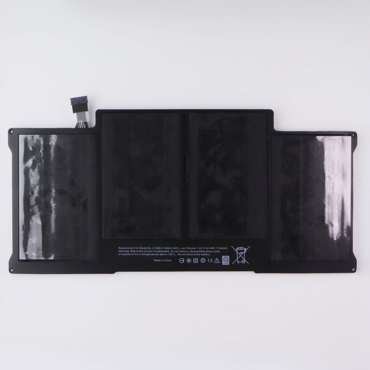 Repair Part - (7.6V) Battery for MacBook Air (A1496/A1466/A1405) - Black Computer Accessories - Laptop Batteries Unbranded - Simple Cell Bulk Wholesale Pricing - USA Seller