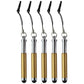 Mini Keychain Stylus Pens for Touchscreen Devices - Gold Glitter - 5 Pack Cell Phone - Styluses Unbranded - Simple Cell Bulk Wholesale Pricing - USA Seller