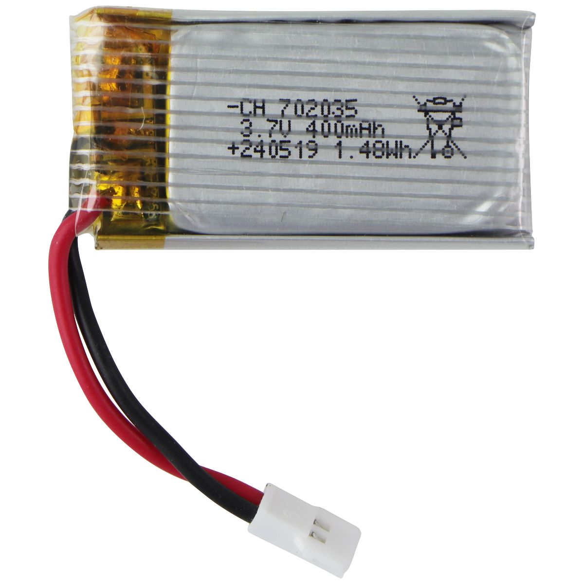Rechargeable Battery (3.7Volt/400mAh) for Sky Rider Eagle Pro 3 Drone (DRW328) Parts & Accessories - Batteries Unbranded - Simple Cell Bulk Wholesale Pricing - USA Seller