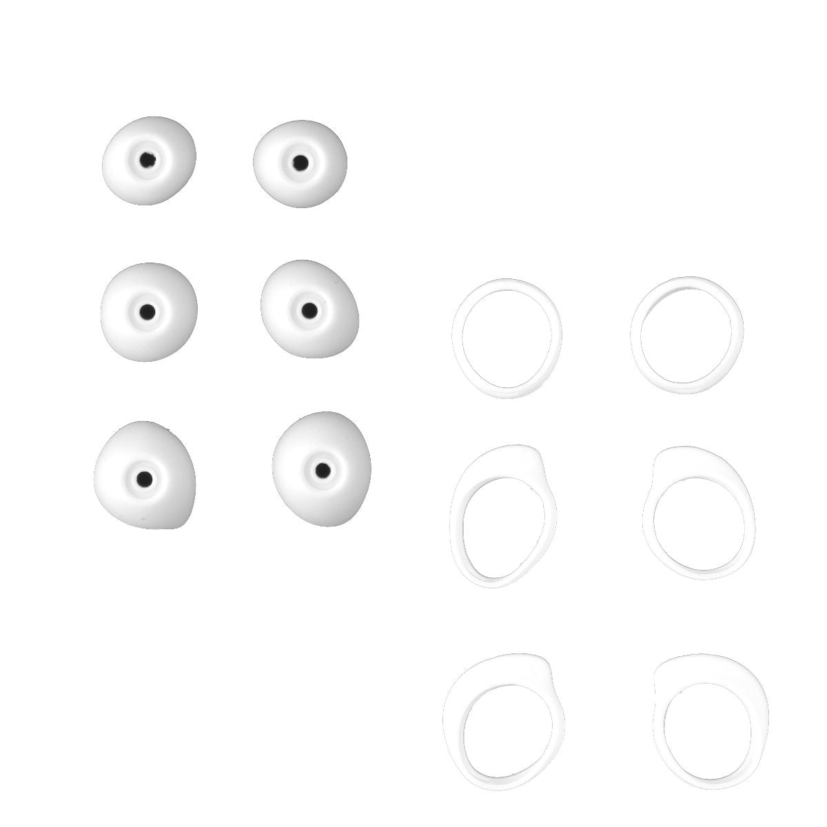 Replacement Ear Gels & Stabilizer for Galaxy Buds - (Full Set) - White Portable Audio & Headphones - Replacement Parts & Tools Unbranded    - Simple Cell Bulk Wholesale Pricing - USA Seller