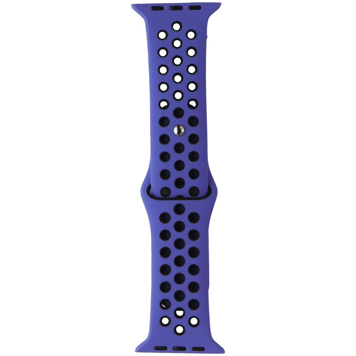 Silicone Sport Band for Apple Watch (49/45/44/42mm) Cases - Blue/Black Smart Watch Accessories - Watch Bands Unbranded - Simple Cell Bulk Wholesale Pricing - USA Seller