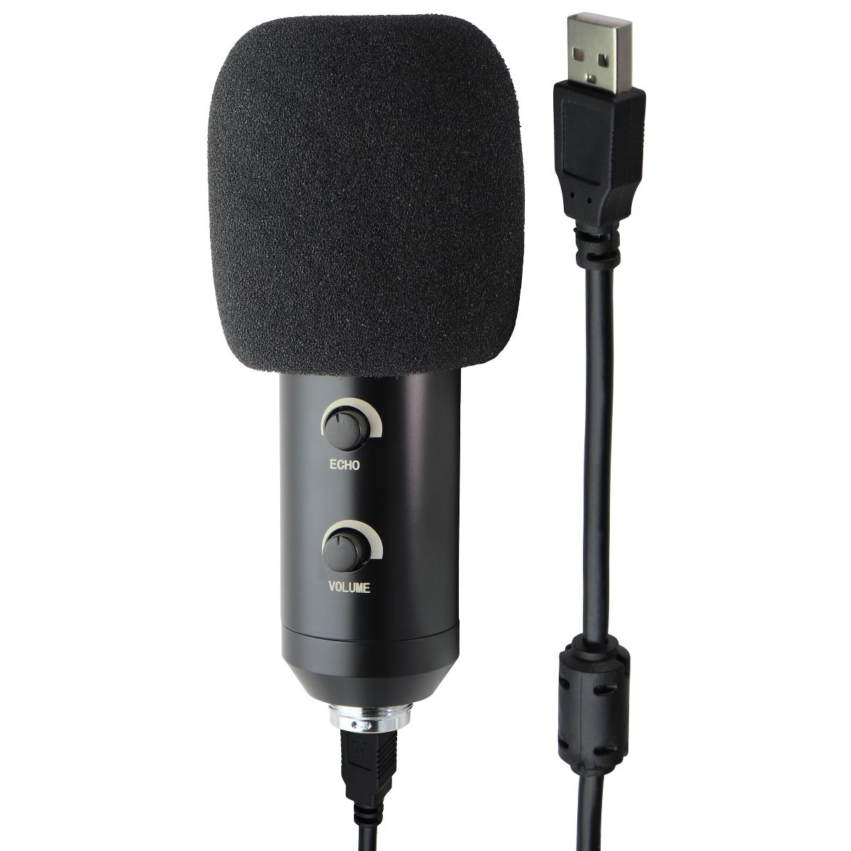 Professional Plug & Play PC Computer Podcast Condenser Microphone - Black Computer Accessories - Microphones Unbranded - Simple Cell Bulk Wholesale Pricing - USA Seller