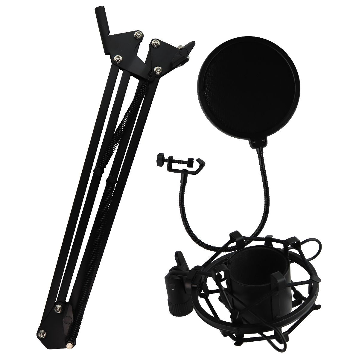 Professional Plug & Play PC Computer Podcast Condenser Microphone - Black Computer Accessories - Microphones Unbranded    - Simple Cell Bulk Wholesale Pricing - USA Seller