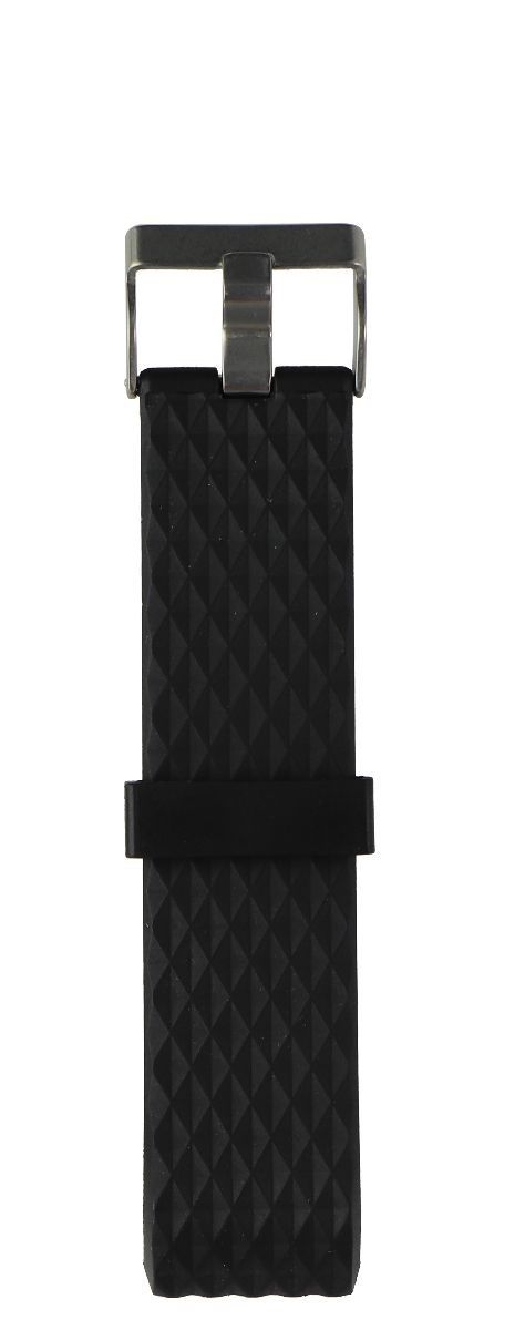 Silicone Replacement Band for Fitbit Charge 2 - Black / Silver (Diamonds) Smart Watch Accessories - Watch Bands Unbranded - Simple Cell Bulk Wholesale Pricing - USA Seller