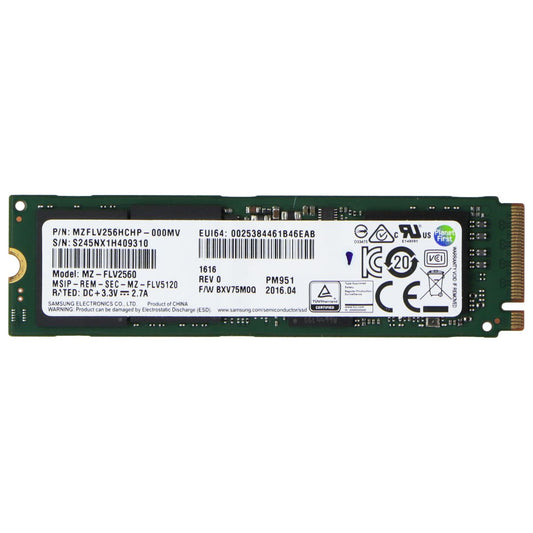 Samsung M.2 NVMe 256GB SSD Internal Storage - (MVZFLV256HCHP / MZ-FLV2560) Digital Storage - Solid State Drives Unbranded - Simple Cell Bulk Wholesale Pricing - USA Seller
