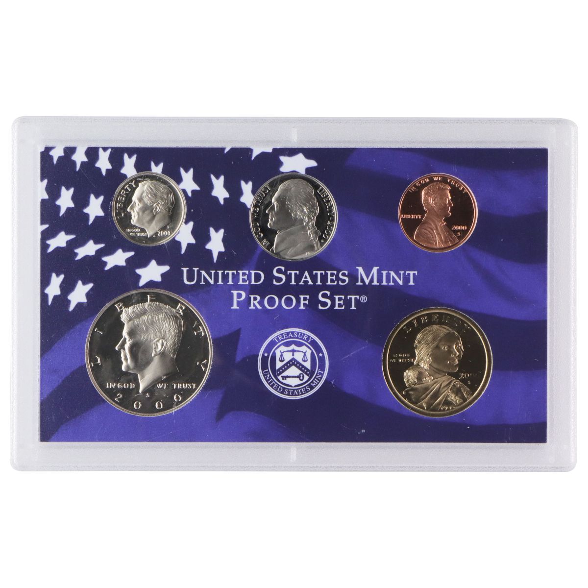 United States Mint Proof Sets - 2 Sets (2000) - Penny/Nickel/Dime/Half/Dollar Coins & Paper Money - Other US Coins Unbranded - Simple Cell Bulk Wholesale Pricing - USA Seller