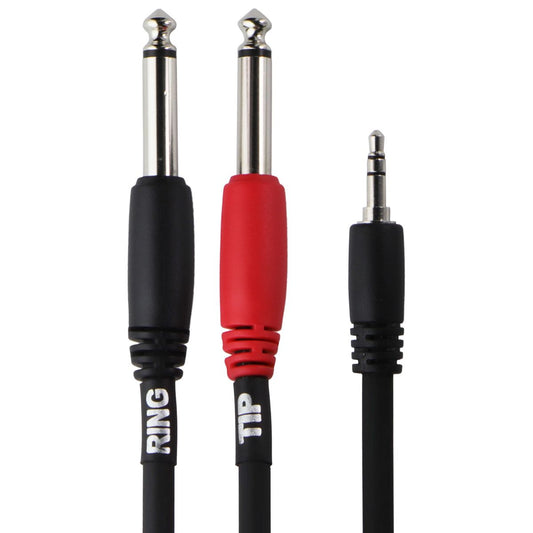 (10-Ft) 3.5mm Stereo AUX TRS to Dual 1/4 TS Male Stereo Plugs Y Splitter Cable TV, Video & Audio Accessories - Other TV, Video & Audio Accs Unbranded    - Simple Cell Bulk Wholesale Pricing - USA Seller