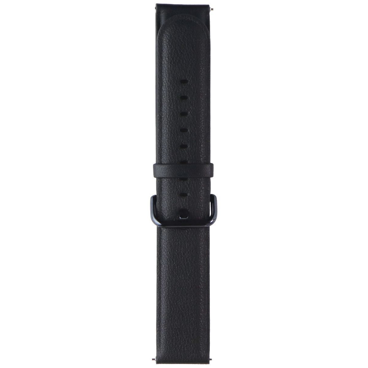 Generic 20mm Watch Band Quick Release Leather Strap - Black/Black Clasp Smart Watch Accessories - Watch Bands Unbranded - Simple Cell Bulk Wholesale Pricing - USA Seller