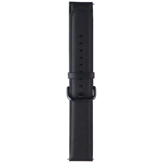 Generic 20mm Watch Band Quick Release Leather Strap - Black/Black Clasp Smart Watch Accessories - Watch Bands Unbranded - Simple Cell Bulk Wholesale Pricing - USA Seller