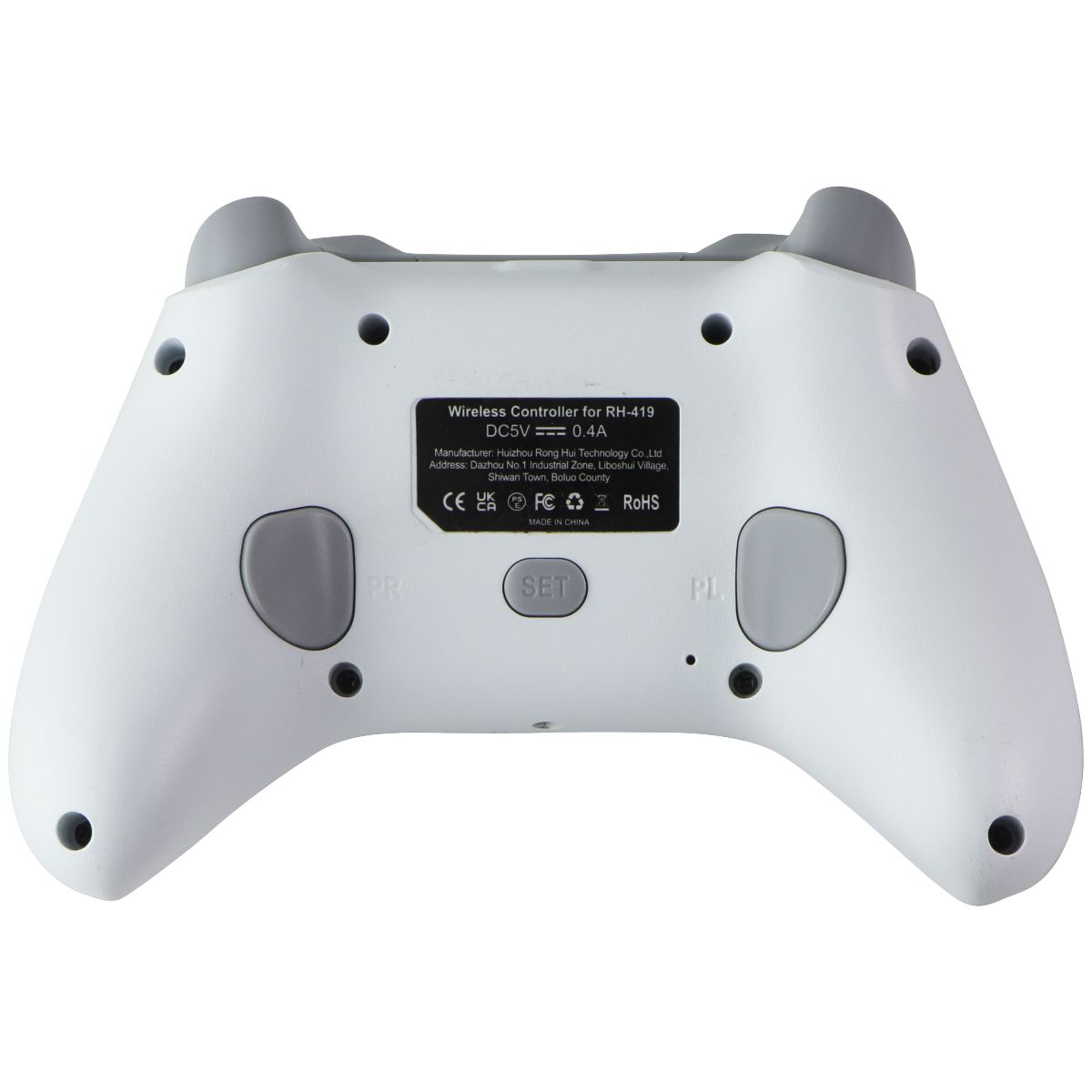 Generic Wireless Controller (RH-419) for Sony PlayStation 4 (PS4) - White/Gray Gaming/Console - Controllers & Attachments Unbranded - Simple Cell Bulk Wholesale Pricing - USA Seller