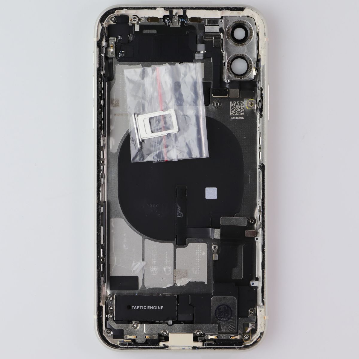 Repair Part - Back Housing with Small Parts for Apple iPhone 11 - White w/ logo Cell Phone - Replacement Parts & Tools Unbranded - Simple Cell Bulk Wholesale Pricing - USA Seller