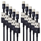 10 Pack Combo of (3 Foot) 8-Pin USB Charging Cables for iPhone/iPad - Dark Blue Cell Phone - Cables & Adapters Unbranded - Simple Cell Bulk Wholesale Pricing - USA Seller