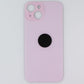 Repair Part - Back Glass for Apple iPhone 15 - Pink with Logo Cell Phone - Replacement Parts & Tools Unbranded - Simple Cell Bulk Wholesale Pricing - USA Seller