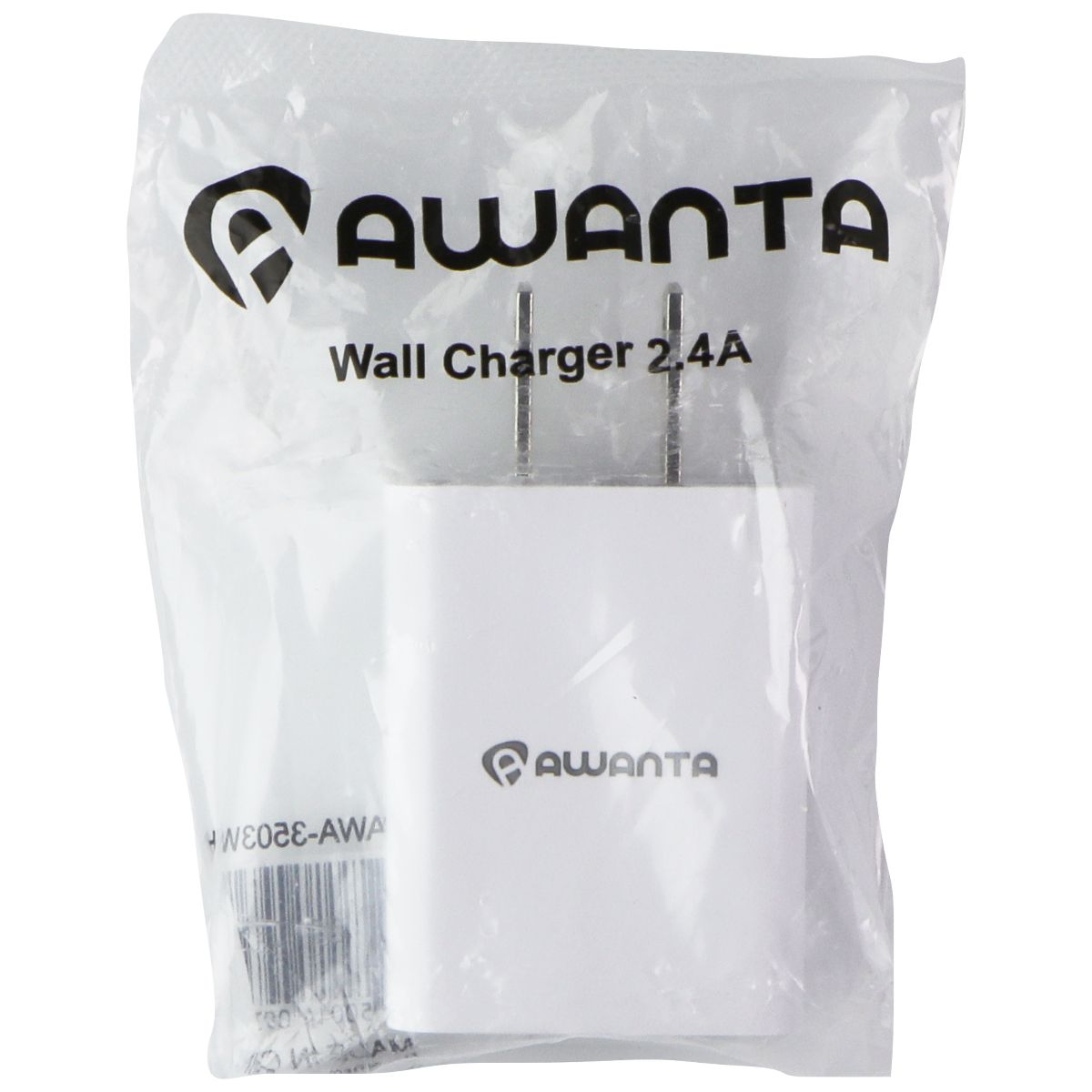 Awanta (5V/2.4-Amp) USB Wall Charger Adapter White AWA-3503WH Cell Phone - Chargers & Cradles Unbranded    - Simple Cell Bulk Wholesale Pricing - USA Seller