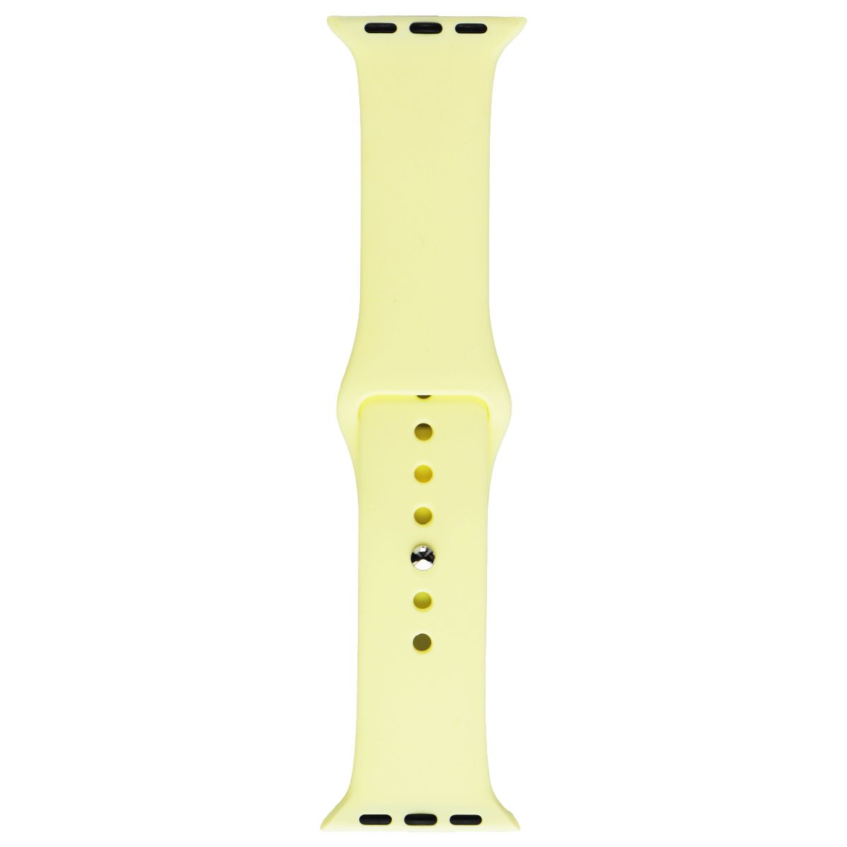 Generic Silicone Band for Apple Watch (38/40mm) Small Band + Clasp - Yellow Smart Watch Accessories - Watch Bands Unbranded - Simple Cell Bulk Wholesale Pricing - USA Seller