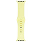 Generic Silicone Band for Apple Watch (38/40mm) Small Band + Clasp - Yellow