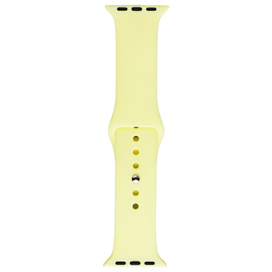 Generic Silicone Band for Apple Watch (38/40mm) Small Band + Clasp - Yellow Smart Watch Accessories - Watch Bands Unbranded - Simple Cell Bulk Wholesale Pricing - USA Seller