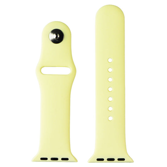 Generic Silicone Band for Apple Watch (38/40mm) Small Band + Clasp - Yellow
