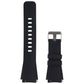 Generic Silicone Watch Band (22mm) Medium/Large with Metal Clasp - Black Smart Watch Accessories - Watch Bands Unbranded - Simple Cell Bulk Wholesale Pricing - USA Seller