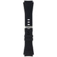 Generic Silicone Watch Band (22mm) Medium/Large with Metal Clasp - Black Smart Watch Accessories - Watch Bands Unbranded - Simple Cell Bulk Wholesale Pricing - USA Seller