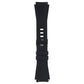 Generic Silicone Watch Band (22mm) Medium/Large with Metal Clasp - Black Smart Watch Accessories - Watch Bands Unbranded - Simple Cell Bulk Wholesale Pricing - USA Seller