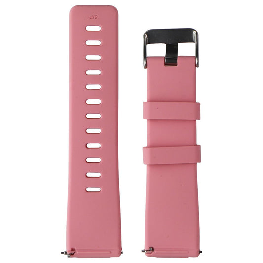 Replacement Silicone Band for Fitbit Versa - Pink / Silver - Small Smart Watch Accessories - Watch Bands Unbranded    - Simple Cell Bulk Wholesale Pricing - USA Seller