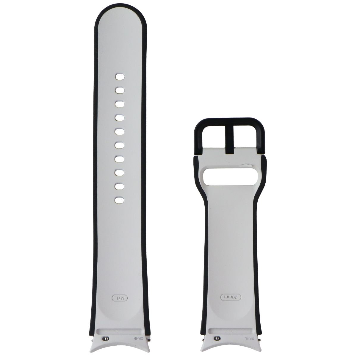 Generic Watch Sport Band 20mm Medium/Large - Gray / Black Smart Watch Accessories - Watch Bands Unbranded - Simple Cell Bulk Wholesale Pricing - USA Seller