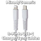 Mixed/Generic Lightning 8-Pin to USB-C Charge/Sync Cables - Mixed Brands/Style Cell Phone - Cables & Adapters Unbranded - Simple Cell Bulk Wholesale Pricing - USA Seller