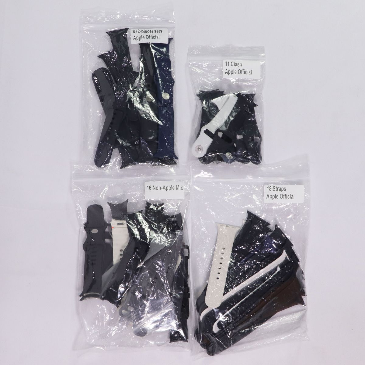 Mixed Bundle of Apple/Samsung/Google Watch Bands 38-46mm (50+ Piece Bundle) Smart Watch Accessories - Watch Bands Apple - Simple Cell Bulk Wholesale Pricing - USA Seller