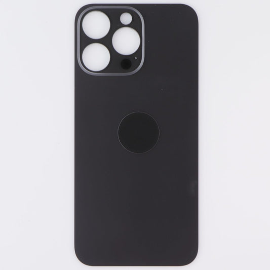 Repair Part - Back Glass for Apple iPhone 15 Pro Max - Black Titanium with Logo Cell Phone - Replacement Parts & Tools Unbranded - Simple Cell Bulk Wholesale Pricing - USA Seller