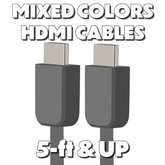 Generic (5-foot or more) HDMI to HDMI 1080i Cable - Mixed Color / Mixed Style TV, Video & Audio Accessories - Video Cables & Interconnects Unbranded    - Simple Cell Bulk Wholesale Pricing - USA Seller
