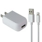 Generic (5V/1A) Single USB Wall Adapter + 3.3-Foot Lightning 8-Pin Cable - White Cell Phone - Chargers & Cradles Unbranded - Simple Cell Bulk Wholesale Pricing - USA Seller