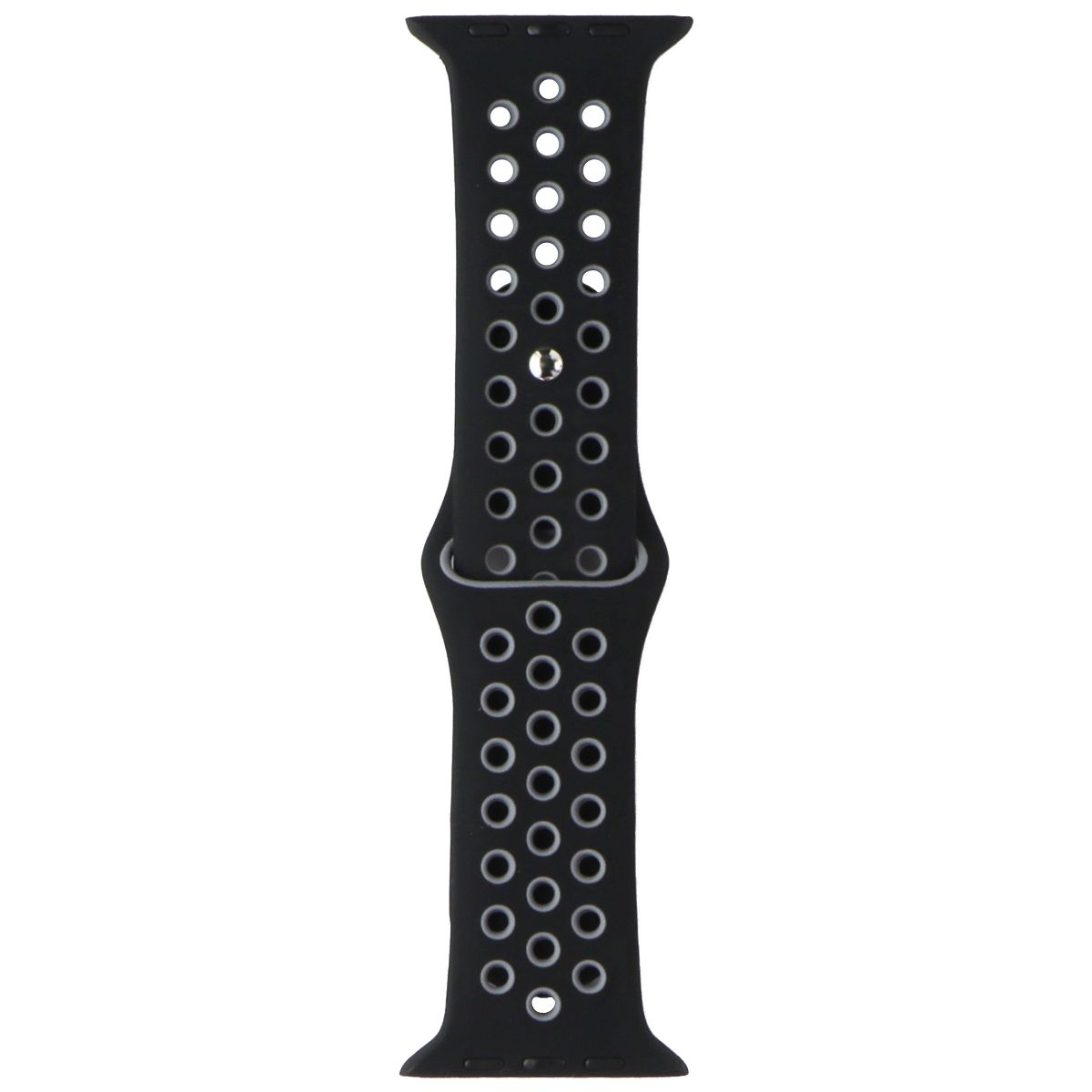 Silicone Sport Band for Apple Watch (49/45/44/42mm) Cases - Black/Gray Smart Watch Accessories - Watch Bands Unbranded - Simple Cell Bulk Wholesale Pricing - USA Seller