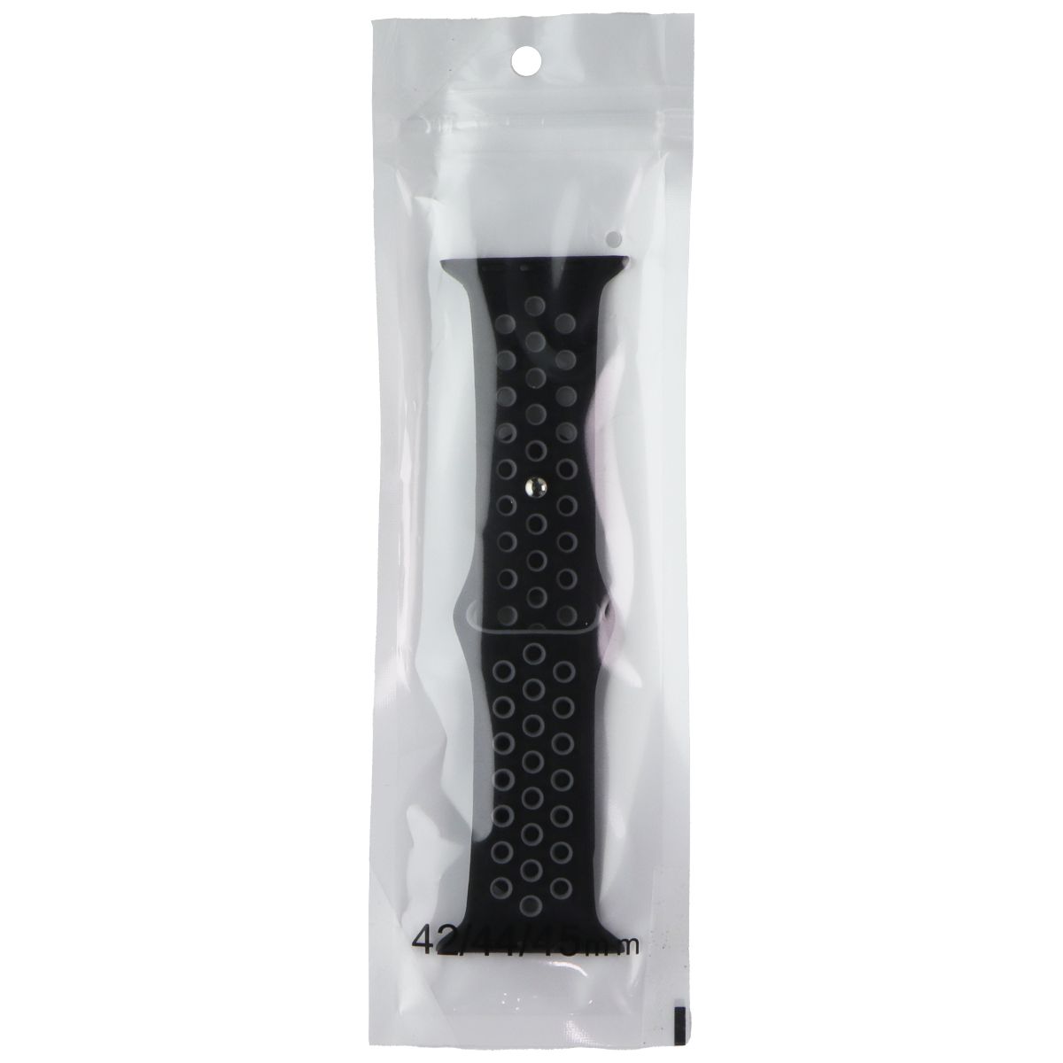 Silicone Sport Band for Apple Watch (49/45/44/42mm) Cases - Black/Gray Smart Watch Accessories - Watch Bands Unbranded - Simple Cell Bulk Wholesale Pricing - USA Seller